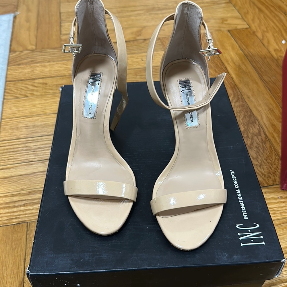 INC Nude heeled sandals size 5.5
